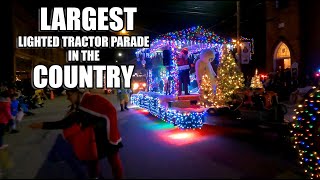 US Largest Lighted Tractor Parade in Unlikely Town [upl. by Nonregla231]