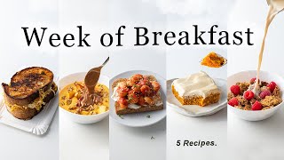 Week of Satisfying Breakfasts vegan amp comforting [upl. by Michelle889]