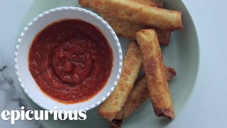 How to Make 3Ingredient Smoked Mozzarella Sticks [upl. by Baelbeer]