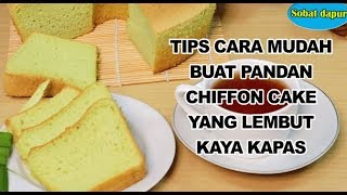 Cara buat pandan chiffon cake selembut kapas [upl. by Samaria440]