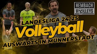 Hembach Volleys Herren 1  TSV Münnerstadt  Landesliga NW  14122024 [upl. by Airrej]