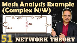 Mesh Analysis for Complex Networks Detailed Example and Solution [upl. by Ella]