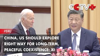 China US Should Explore Right Way for LongTerm Peaceful Coexistence Xi [upl. by Shir3]