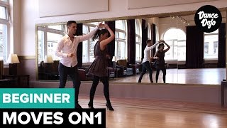 Salsa Turns and Spins for Beginners On1  5 Basic Right Turns  TheDanceDojocom [upl. by Maryly]