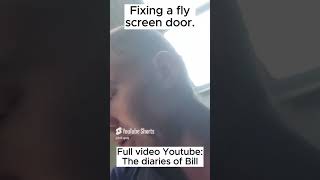 Fly screen replacement Step By Step Watch me flyscreen homemaintence homerepair handyman [upl. by Richma274]