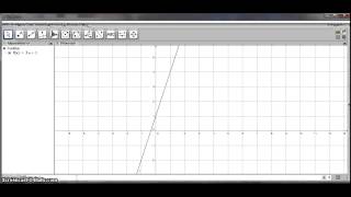 Geogebra  rita linjärafunktioner och grafisk lösning [upl. by Leund]