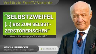 quotSelbstzweifel  bis hin zum Selbstzerstörerischenquot Zitat H Plattner  BerneckerThemencheck [upl. by Heyward]