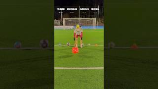 Dice Decides The Shot 6 Ball Football Challenge 🔥🎲  shorts football [upl. by Einwahs]