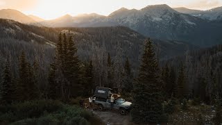 Extreme High Elevation Truck Camping in Colorado  13000ft  4K [upl. by Fabe]