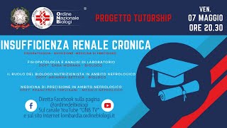 Webinar Progetto Tutorship Insufficienza Renale Cronica [upl. by Atteuqahc488]