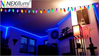 NEXillumi 100ft LED Strip Lights Review  Transform Your Living Room Into A Party Room [upl. by Otilrac540]