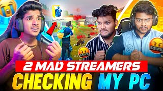 2 MAD🤬 STREAMERS  😨CHECKING MY PC💻  DFG HCK FOUND😭 1 VS 4🔥 FREE FIRE IN TELUGU dfg freefire [upl. by Nilyak]