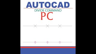 Divide Command AutoCAD PC [upl. by Nimar]