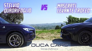 Duca Cars  Recensioni Stelvio Quadrifoglio VS Levante Trofeo  Torino [upl. by Dahsra246]