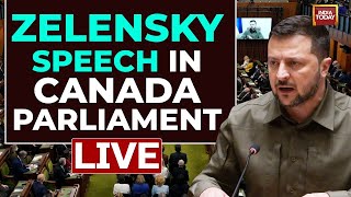 LIVE Zelensky Speech Zelensky Addresses Canada Parliament While Touring Western Countries For Aid [upl. by Gillett]