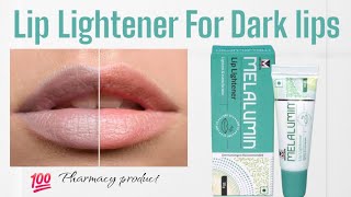 💯ചുണ്ടിൻ്റെ കറുപ്പ് മാറ്റും✔️ Melalumin Lightener Cream For Dark Lips  Pharmacy Products Review [upl. by Sirama]