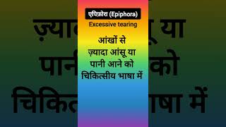 एपिफ़ोराEpiphoraExcessive tearingएपिफोरा का अर्थ क्या हैWhat is epiphora of the eye [upl. by Yanarp835]