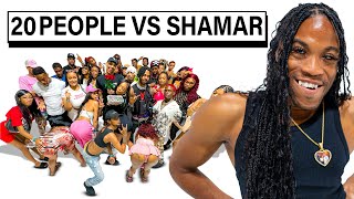 20 PEOPLE VS 1 REALITY STAR SHAMAR [upl. by Nayrbo274]