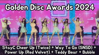 Golden Disc Awards 2024 Jakarta STAYC Cheer Up Way To Go Power Up Red Velvet Teddy Bear Bubble [upl. by Aniroz]