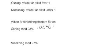 Förändringsfaktor ökning och minskning 42 Prio 8 amp 24 Prio 9 [upl. by Katy]