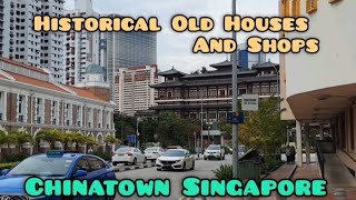 HISTORICAL OLD HOUSES AND SHOPS IN CHINATOWN SG explore tour travel [upl. by Eesac]