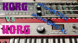 MicroKORG vs MicroKORG XL its a tiny keyboard comparison Which one is better [upl. by Acalia]