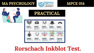 Rorschach Inkblot Test ignou ma psychology online practicalsecond year mapc onine practical [upl. by Riegel432]