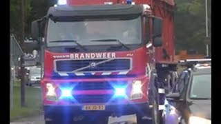 COMPAGNIEBRAND EGMOND 17 BRANDWEERVOERTUIGEN MET SPOED [upl. by Benetta]