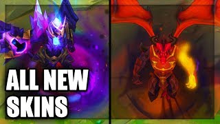 All New Skins Dragon Master Swain and Dark Star Jarvan IV League of Legends [upl. by Stryker]