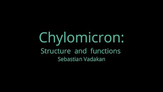 Chylomicron Structure and Functions [upl. by Nale]