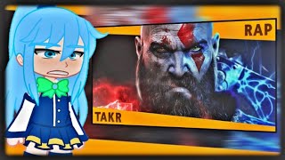 Deuses de anime reagindo ao Rap do KratosTakeruGacha react [upl. by Aissatan]