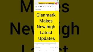 glenmark pharma share price latest news shorts stockmarket [upl. by Barnie]