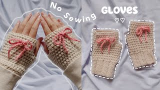 ♡ Crochet Fingerless Gloves Tutorial Pinterest Inspired ♡ [upl. by Dagny]