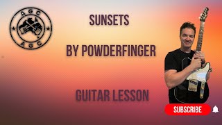 Sunsets by Powderfinger guitar lesson [upl. by Yelak]