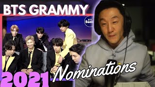 DJ REACTION to KPOP  BTS GRAMMY NOMINATION NIGHT 2021 [upl. by Lledner]