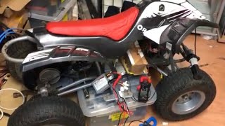 How to turn on and Wiring up a Chinese DC Controller 500w 48v 52v to a kids quad Razor smartazz [upl. by Ameluz]