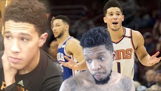 DEVIN BOOKER REPLIES TO MY DISS 46 POINT TAKEOVER REACTION [upl. by Akina479]