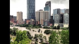 CALGARY FLOODING  Alberta Floods Canmore Bragg Creek High River 2013 Flood News VIDEO [upl. by Cheria]