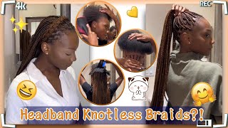 🤔How To Do Rubber Bands Knotless Braids At Home Start To Finish Tutorial FtUlaHair [upl. by Niles469]