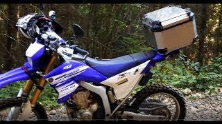 Review  Givi Trekker Outback 42 on WR250R with Scaggs Moto Rack [upl. by Suixela]