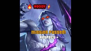 Moskov Mission Passed  MLBB Funny Moment  Moskov MLBB  Mobile Legends Funny Moment Shorts [upl. by Ximenes392]