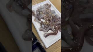 Eating live octopus 😱 food travel [upl. by Aivle274]