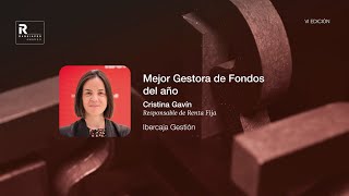 Cristina Gavín quotMejor Gestor de Fondos de 2024quot Rankia Pro Awards [upl. by Arahsal]