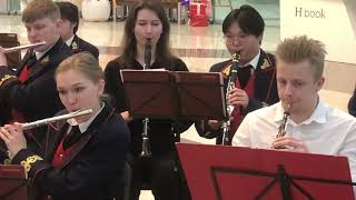 Let It Go from Frozen Disney performed by a student brass band orchestra in Minsk Belarus [upl. by Ashwell]