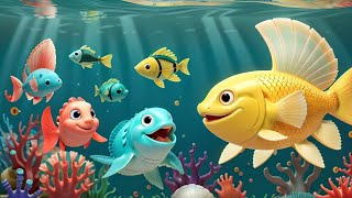 Fishy Friends In The Sea amp Under the sea Water  Kids Song fish amp little  littlekidsfamily1 [upl. by Lesley]