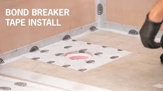 Bathroom Bond Breaker Tape Installation [upl. by Mosi148]