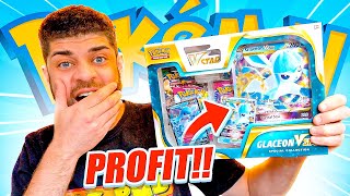 Making HUGE Profit On New Pokemon Glaceon VSTAR Box [upl. by Mart716]