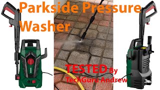 Parkside Pressure Washer PHD 110 F2 TESTING [upl. by Ahsinev]