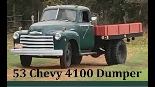 1953 Chevy 4100 Original Hydraulic Dumper [upl. by Andrey623]