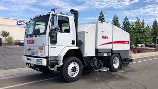 2002 Sterling Elgin Eagle CNG Broom Street Sweeper [upl. by Ahsekad649]